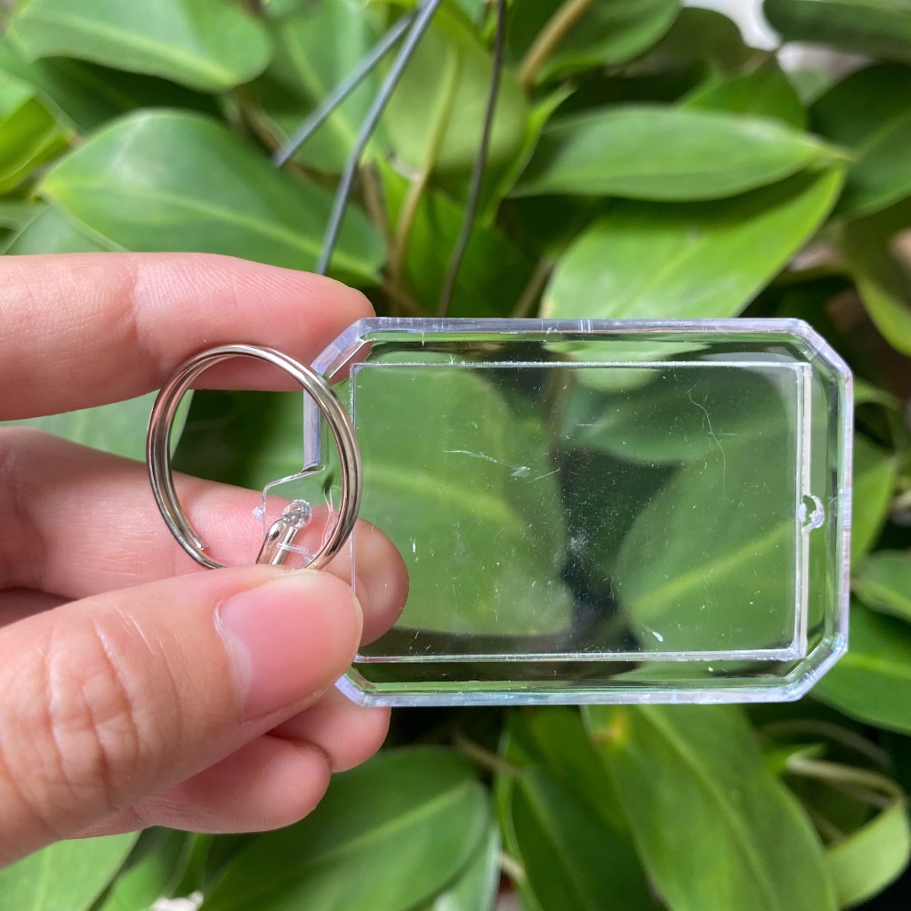 [Thanh lý móc khóa xước] Phôi móc khoá mica Acrylic trong suốt xước