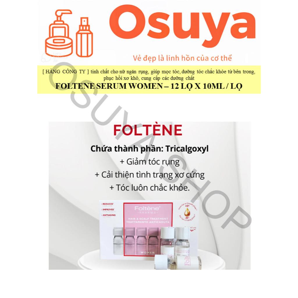 [ CHÍNH HẴNG ] Giảm Rụng, Hỗ Trợ Mọc Tóc Cho Nữ - FOLTENE HAIR & SCALP WOMEN  - Hộp 12 Lọ x 10 ML