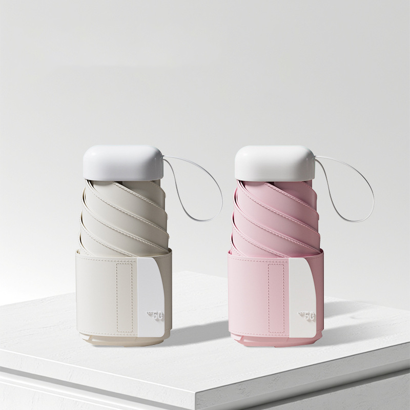 Ô Gấp MiNi Che Nắng Che Mưa Nhỏ Gọn Chống Tia UV Hiệu Quả, Dù Chống Thấm Nước Kèm Túi Vải Tiện Ích