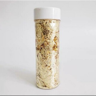 Lá vàng, lá bạc trang trí bánh kem, bánh sinh nhật khối lượng 2g.