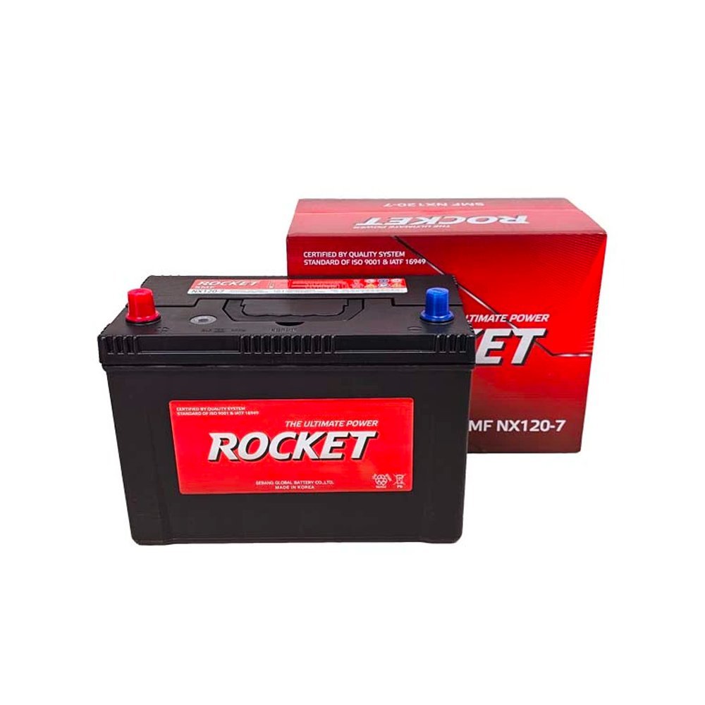 Bình Ắc Quy 12V-90Ah, Ắc Quy ROCKET SMF NX120-7/L