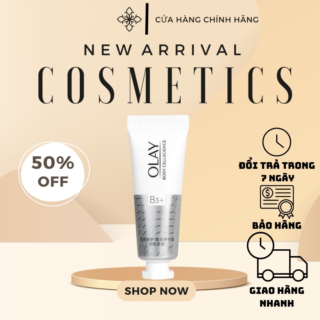 Tuýp kem dưỡng trắng da tay Olay B3+ vitamin C Niacinamide 10ml
