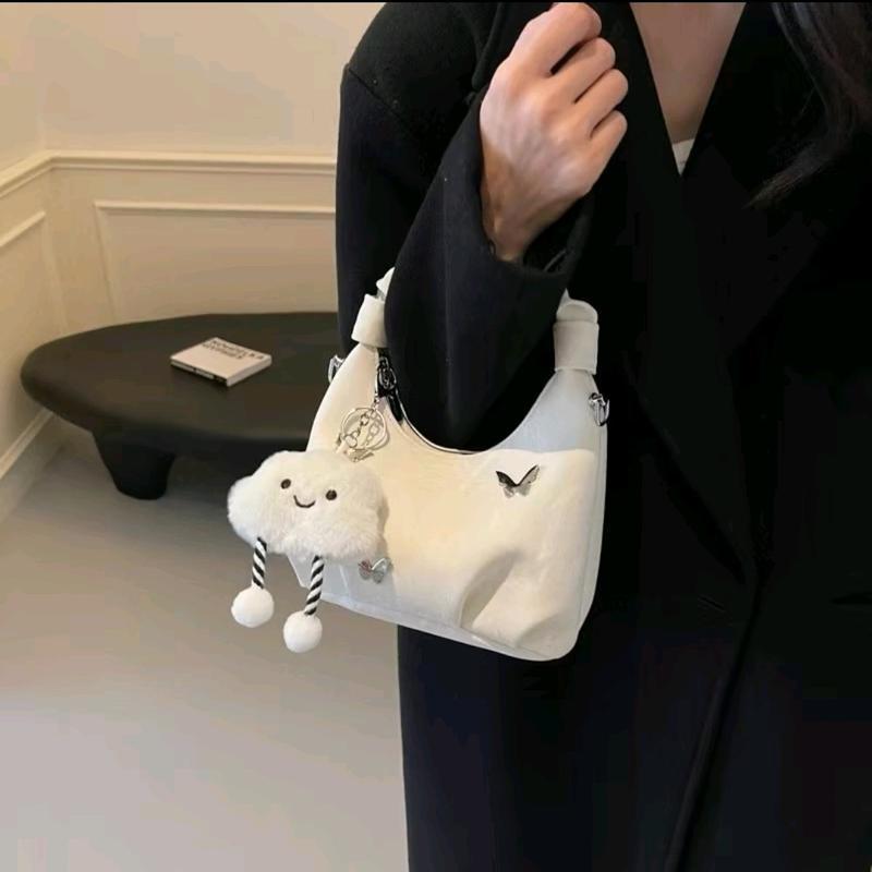 Túi xách nữ basic túi đeo chéo đeo vai giỏ xách nữ đựng đồ da nhung quai nhún TXNBAONHI _TDC026 | BigBuy360 - bigbuy360.vn