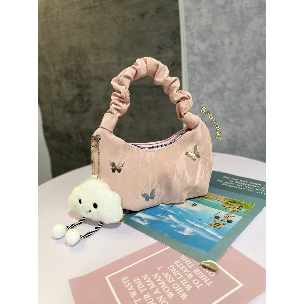 Túi xách nữ basic túi đeo chéo đeo vai giỏ xách nữ đựng đồ da nhung quai nhún TXNBAONHI _TDC026 | BigBuy360 - bigbuy360.vn