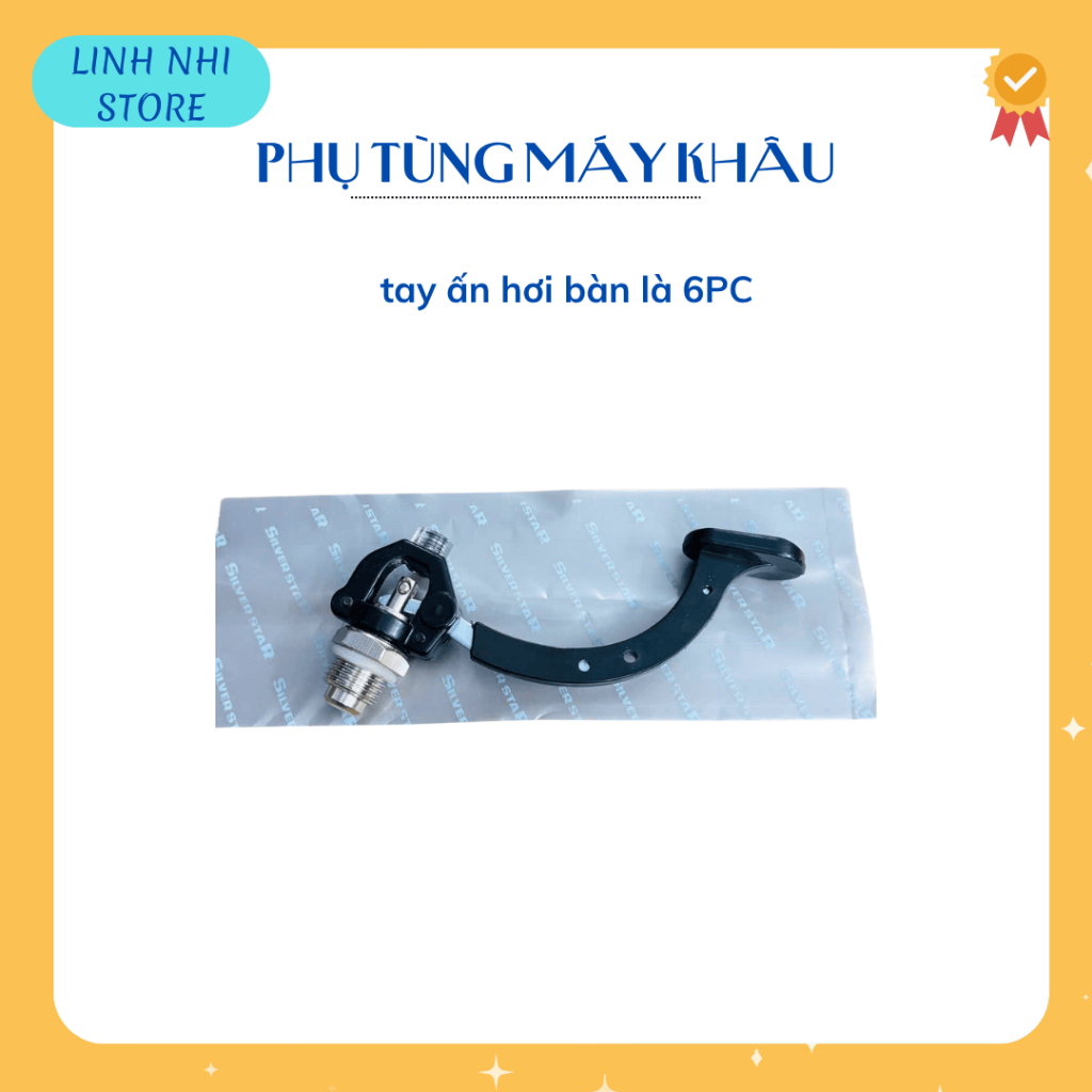 Tay ấn hơi bàn là 6PC, tay ấn hơi bàn ủi,van tay ấn bà là ,bàn ủi 6PC-ngành may