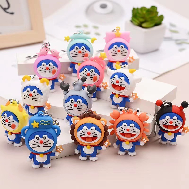 Sỉ 10 Móc khóa Doraemon cung hoàng đạo dễ thương – Quà tặng siêu yêu - SP000513