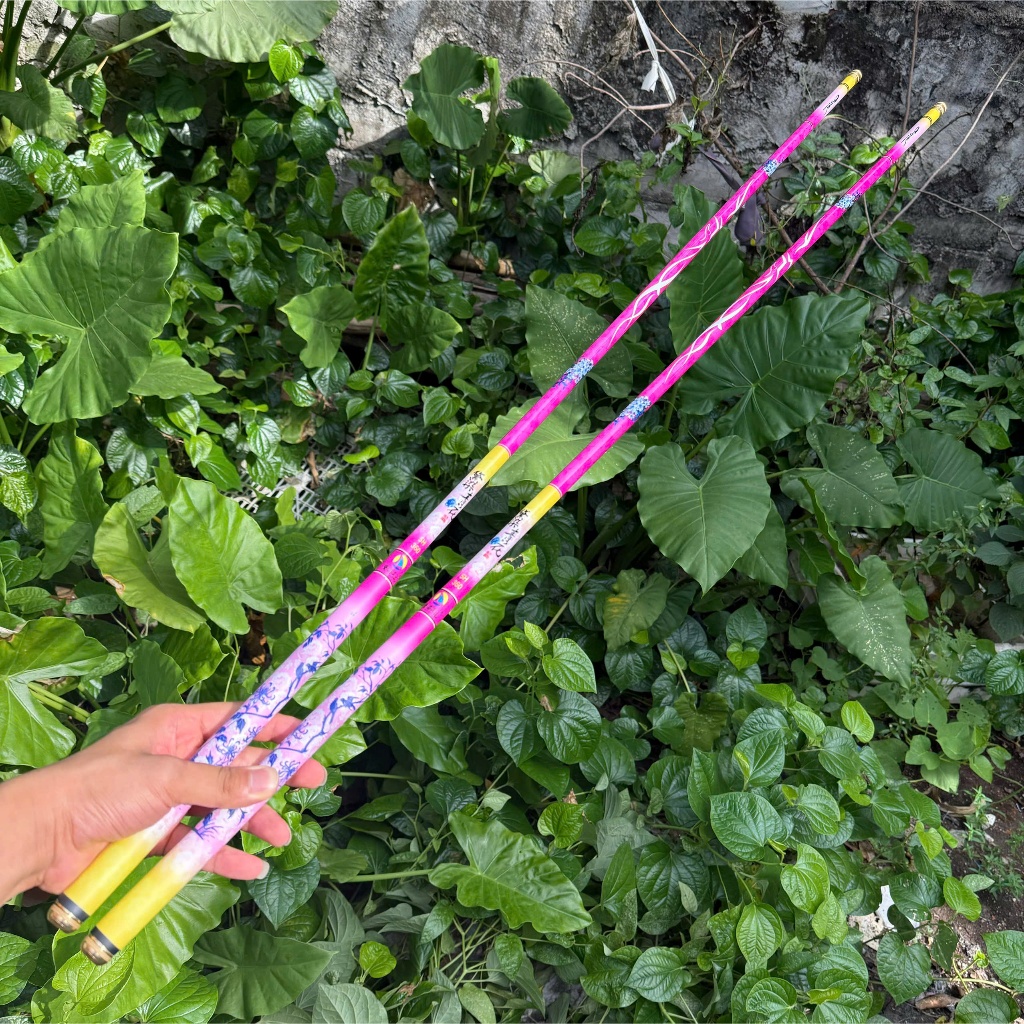 Cần Câu Tay Hoa Mực Nước Hồng 5H Tặng Kèm Ngọn Phụ Câu Cá Tự Nhiên Cần Câu Đài