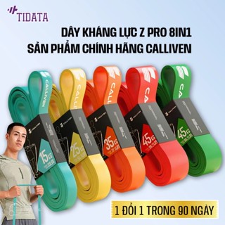 Dây kháng lực Power band Z PRO 8 IN 1 chất liệu cao su thân thiện, đàn hồi tốt, hỗ trợ tập vai tay mông đùi