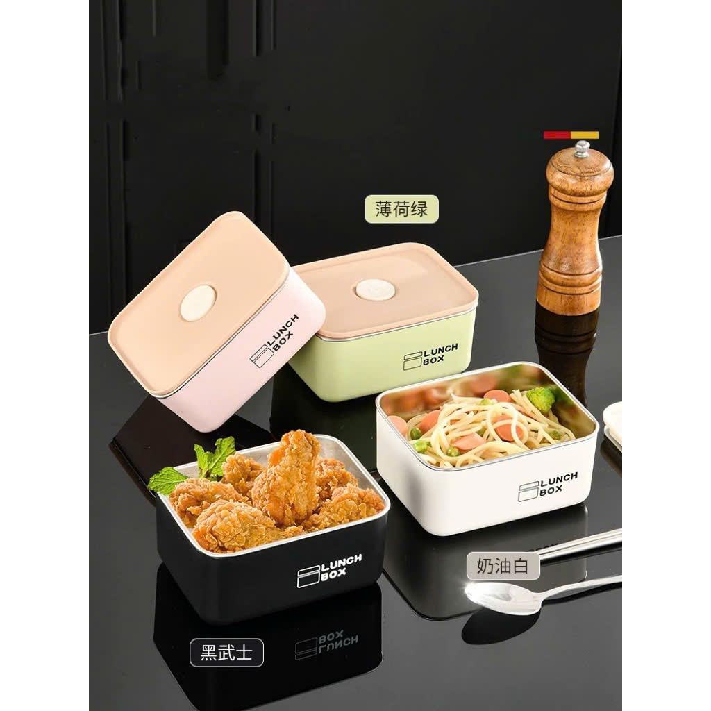 [Mẫu Mới] Hộp Cơm Giữ Nhiệt Văn Phòng 3Tầng - 4 Tầng  Hình Vuông Kèm Túi Cao Cấp Quay Được Lò Vi Sóng Chất Liệu Inox 304 | BigBuy360 - bigbuy360.vn