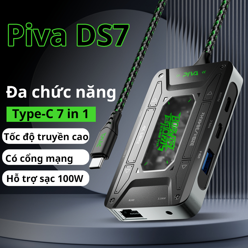 Cổng chuyển đổi đa năng TypeC Piva DS7 pro