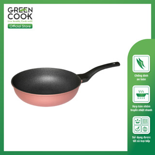 Chảo đúc vân đá đáy từ sâu lòng chống dính PFOA free 30cm Green Cook GCP05-30IH