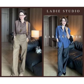 Quần Kaki Jean Nữ Ống Suống Đứng Form Felix Jeans, QJ08, Ladie Studio