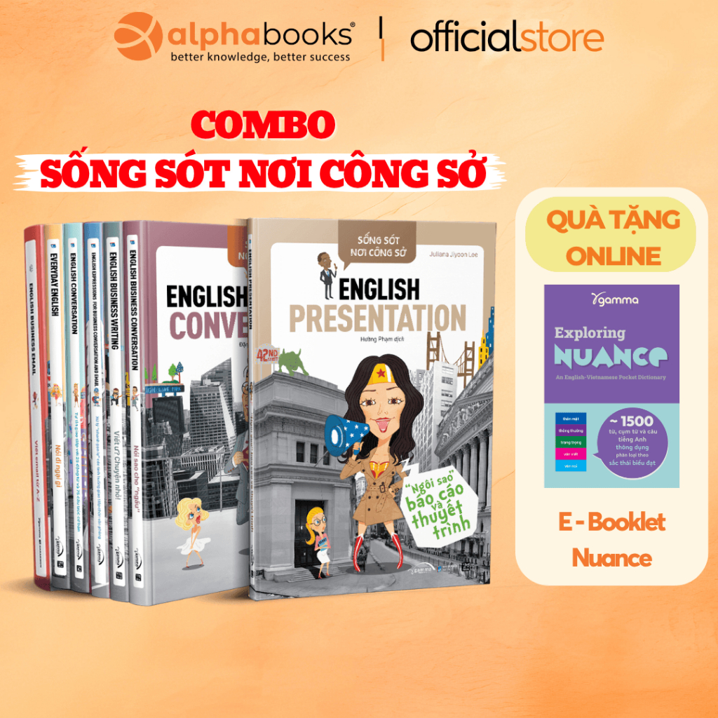 Sách - Lẻ/Combo Sống Sót Nơi Công Sở - English Business (Alpha Books)