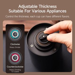 Cliton Máy Xay Cà Phê Điện KMDJ-2A, 5 Cấp Độ Mịn, Giữ Nguyên Hương Vị Cà Phê, Thiết Kế Không Dây, Lõi Gốm, Cho Gia Đình