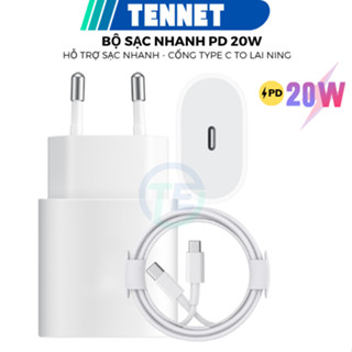 Bộ Củ Cáp Sạc Nhanh PD 20W Usb C-L Cam Kết Sạc Nhanh (Bảo Hành 12 Tháng)