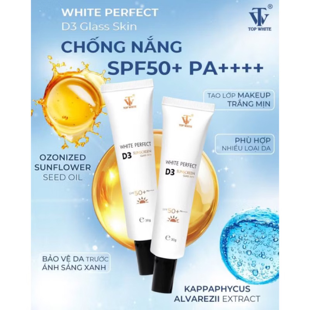 Kem chống nắng D3: 50+