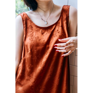 Đầm lụa hoa thấp lưng - Cheryl Dress