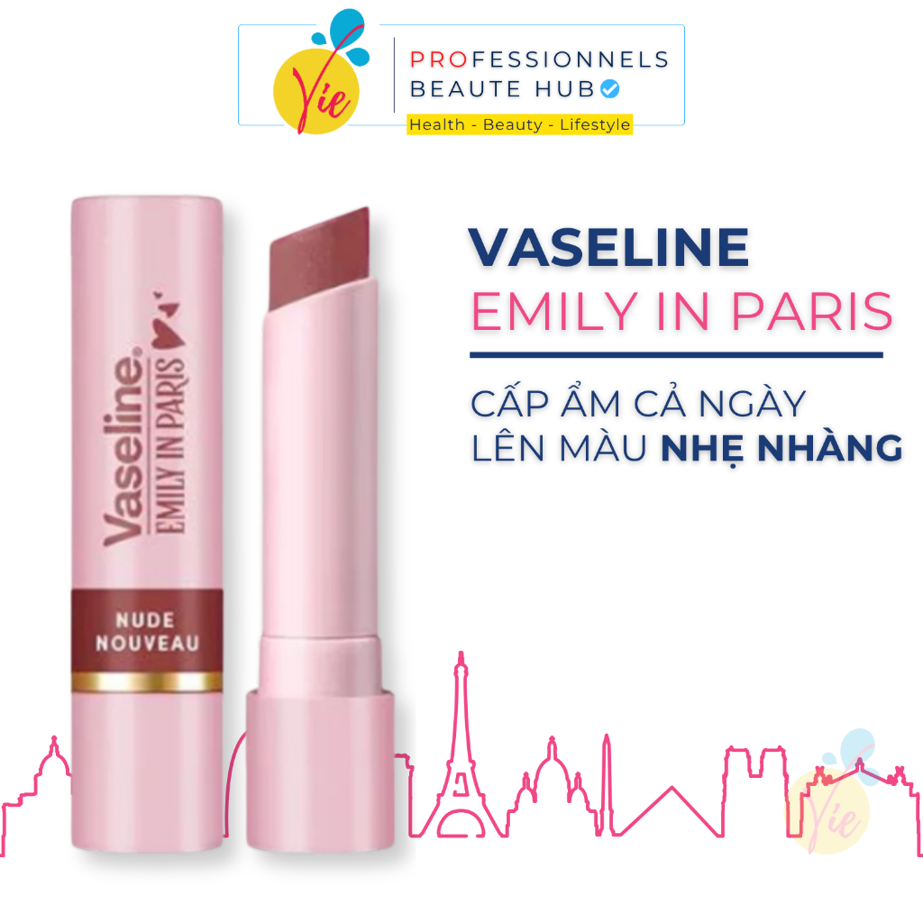 Son Dưỡng Có Màu VASELINE Emily In Paris Làm Mềm & Dưỡng Ẩm Môi 3g