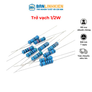 Combo 30 con Trở Vạch 5% 1/2W 1K-820R