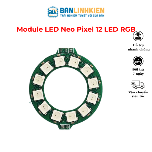 Module LED Neo Pixel 12 LED RGB  Banlinhkien