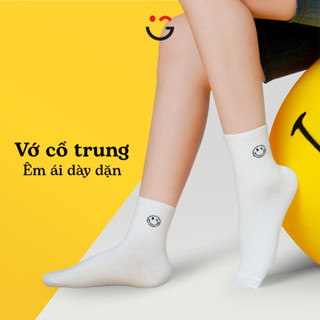 Tất Cổ Trung Nam Nữ SocksWorld Họa Tiết Dễ Thương Dày Dặn Thoáng Khí Êm Ái Khử Mùi SWF301/SWF302