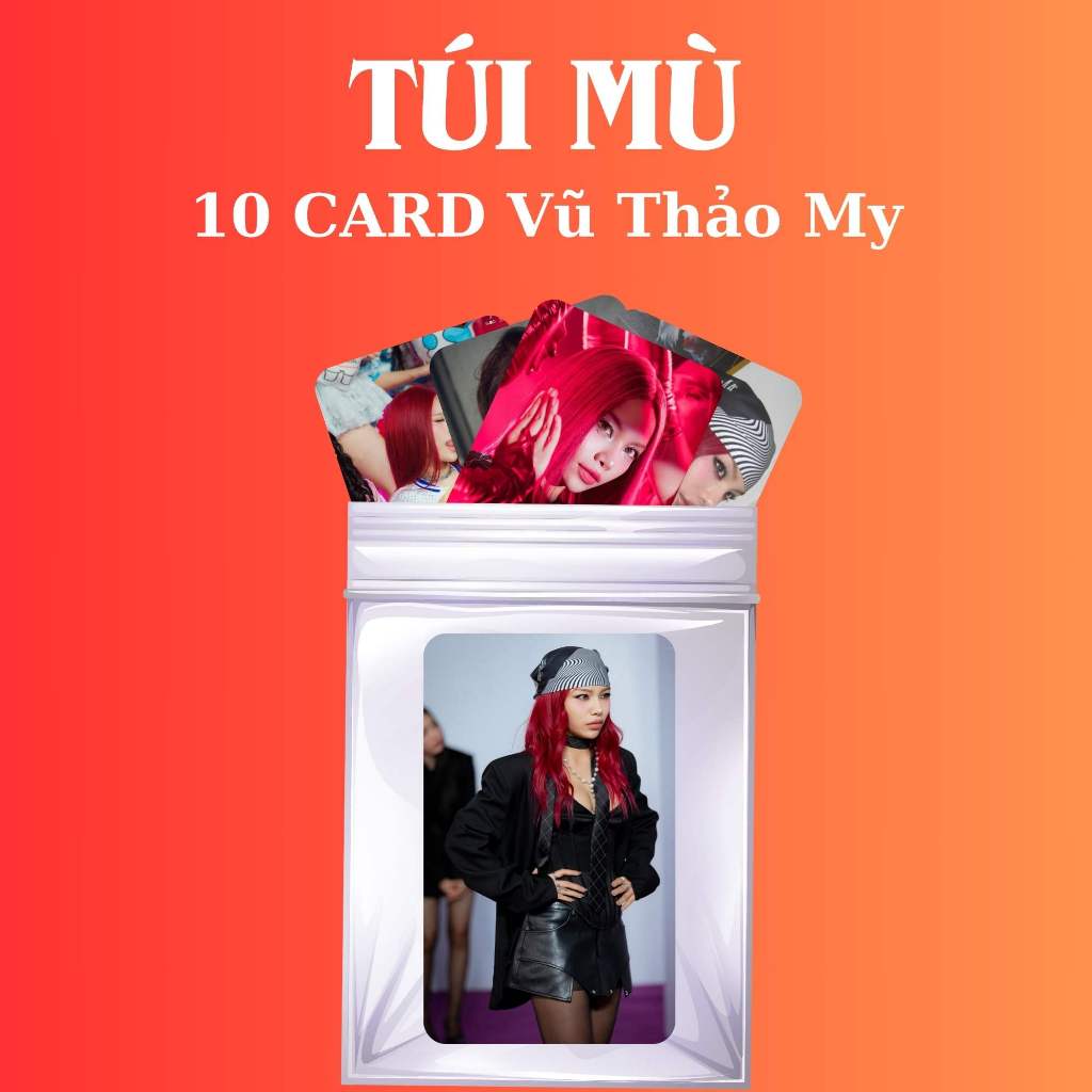 Túi mù gồm 10 card Vũ Thảo My EXSH bo góc không trùng TooYoo CARD0031