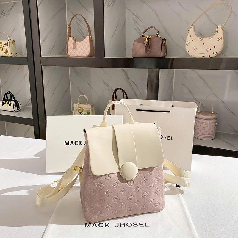 Balo nữ thời trang da bò cao cấp thương hiệu MACK JROSE 2025