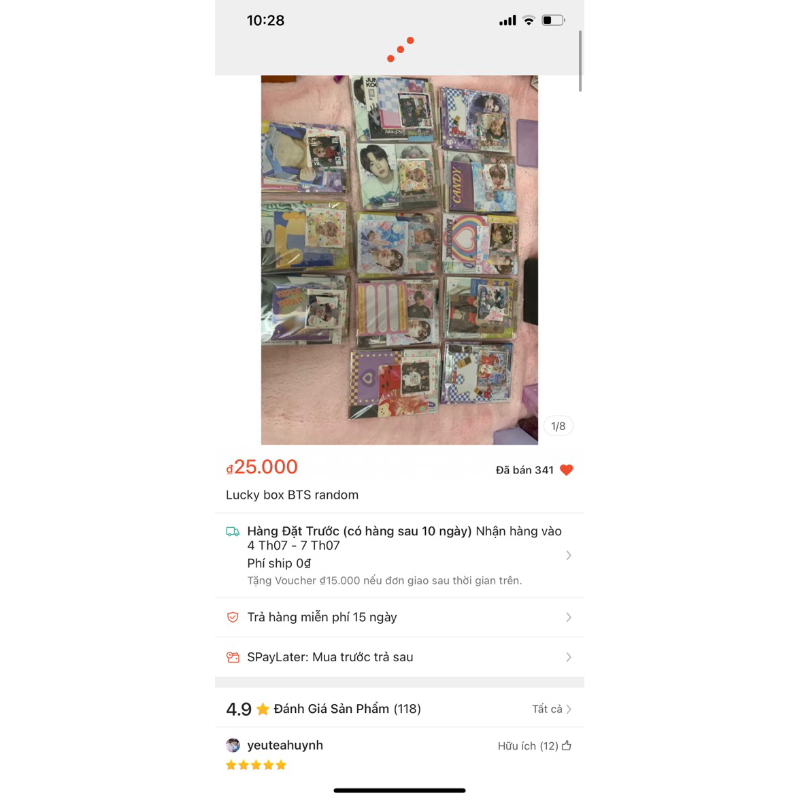 Lucky Box BTS random