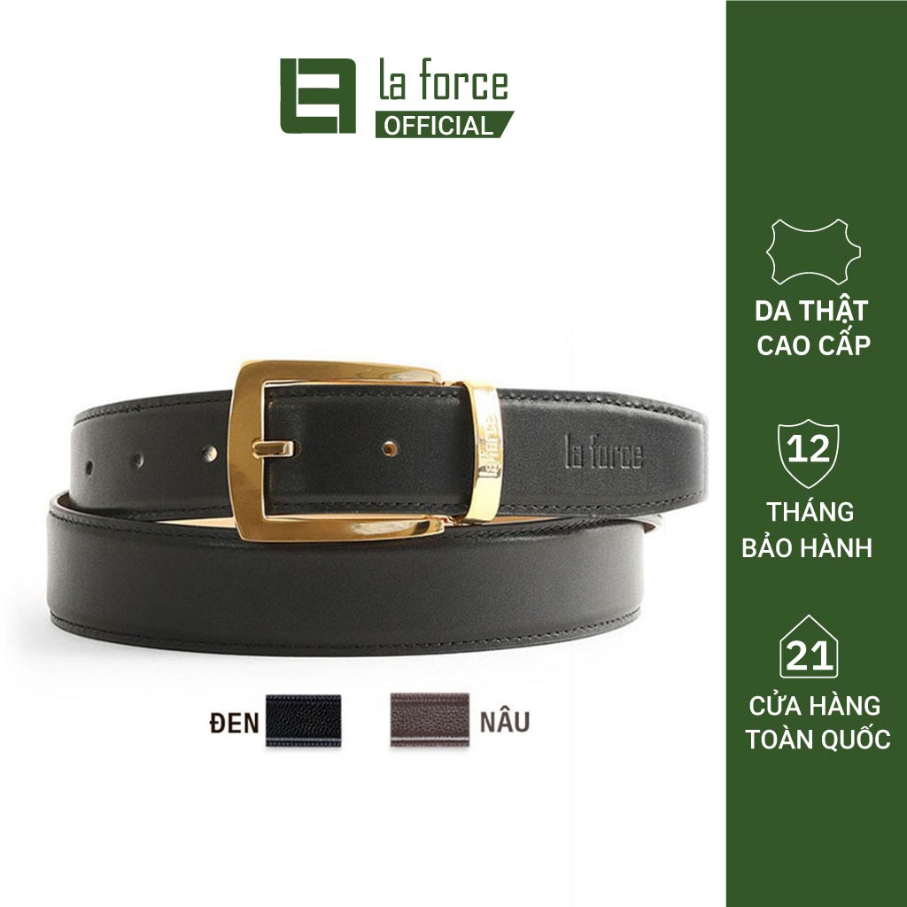 Thắt lưng nam LAFORCE da bò xịn D690-A202006V