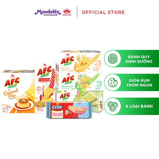 Combo Bánh Quy AFC X 172Gr Các Vị Kèm Bánh Xốp Cosy Vị Dâu 98.8Gr
