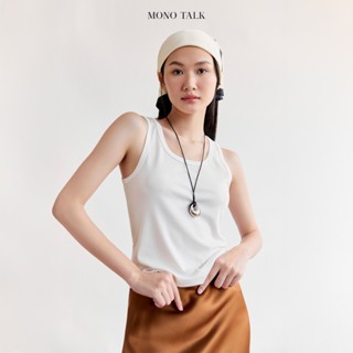  Áo tank top dáng ôm MONO TALK có bản dây chất thun tăm co dãn MFOT25Y-T20009FT 