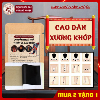  Cao đông y cho người đau xương khớp Tiệm Thuốc Bắc Cụ Lang Ngoạn đau đâu dán đấy hiệu quả 12h bịch 3 miếng dán lớn 