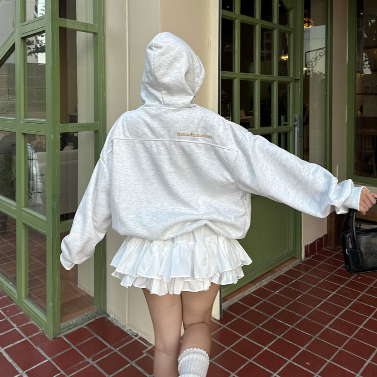 [TẶNG GẤU] Áo Hoodie Zip BOXY NỈ 2 DA cúc bấm thêu có túi trong UNISEX NAM NỮ - HDB07 | BigBuy360 - bigbuy360.vn