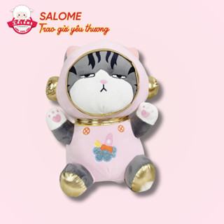  Gấu Bông Mèo Hoàng Thượng Ngồi Cosplay Phi Hành Gia Dễ Thương CÓ KHÓA KÉO SALOME Gấu bông ôm ngủ 