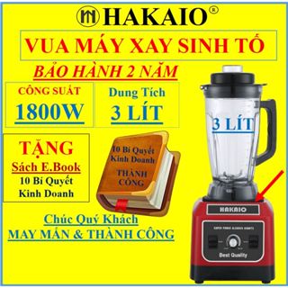  Máy xay sinh tố công nghiệp HAKAIO HK -5500 Bảo hành 24 tháng xay thịt cá rau củ quả sinh tố ngũ cốc đồ khô xay rau má. 