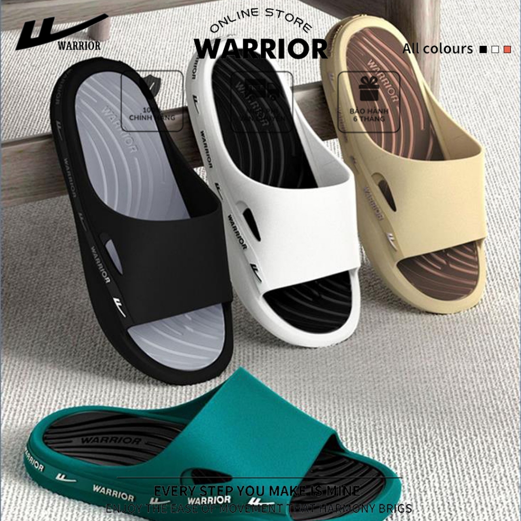 Dép đúc nam chính hãng Warrior đế chống trơn trượt - DW03