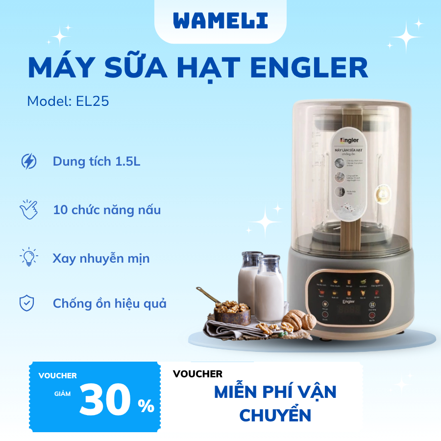 Máy Làm Sữa Hạt 1.5L Chống Ồn Đa Năng Engler EL25 | Bảo Hành Chính Hãng 24 Tháng