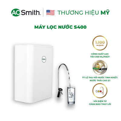 Máy Lọc Nước A.O. Smith S400 - SHOPEE giao, sau đó Hãng sẽ hẹn lắp