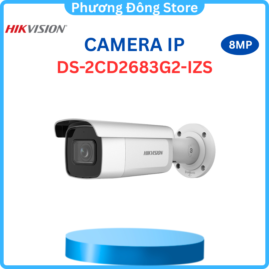 CAMERA IP HIKVISION DS-2CD2683G2-LIZS2U  8MP nhận diện người và xe, hỗ trợ POE