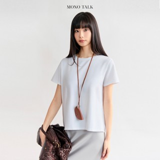  Áo thun cộc tay MONO TALK dáng regular chất thun lạnh cotton co giãn 4 chiều T60001FT 