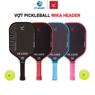 Vợt Pickleball Wika Header chính hãng Chất Liệu Full Carbon 3K Siêu bền, Siêu Nhẹ Phù Hợp Nam Nữ