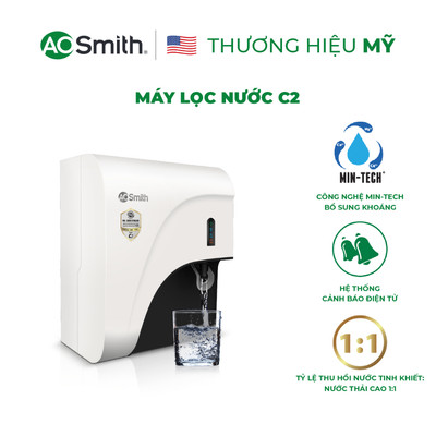Máy Lọc Nước A.O. Smith C2 - SHOPEE giao, sau đó Hãng sẽ hẹn lắp