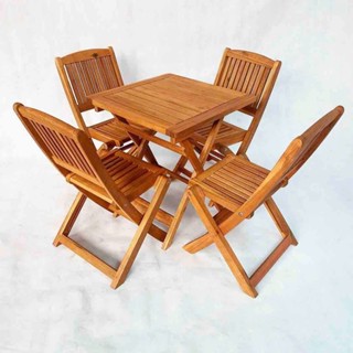 Bộ bàn ghế cafe cao ngoài trời (1 bàn 4 ghế)