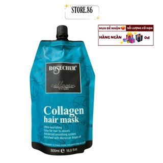 Kem ủ xả tóc COLAGEN BOSECHER túi 500ml giúp phục hồi tóc mềm mại mượt mà 