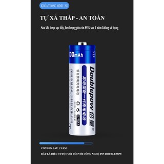Bộ pin tiểu sạc Doublepow AA 1200mAh - Hàng chính hãng