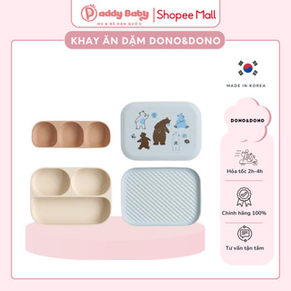 Bộ ăn dặm cao cấp Dono&Dono Hàn Quốc – Silicon bạch kim, siêu bám, an toàn cho bé