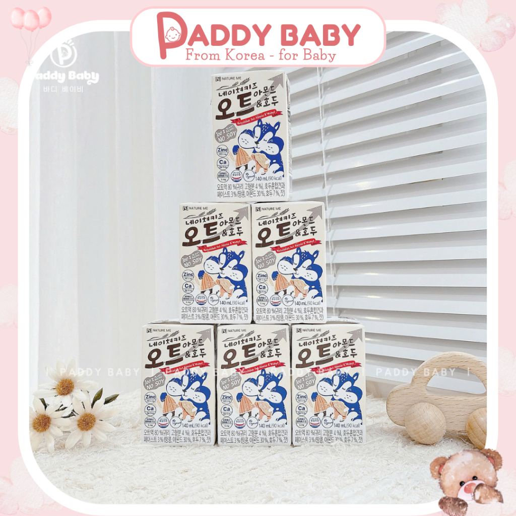 Sữa hạt ngũ cốc Nature Me cho bé từ 1 tuổi (140ml/hộp) - Paddy Baby