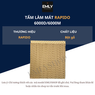 Tấm làm mát thay thế cho quạt điều hòa, hơi nước Rapido 6000D, 6000M, Ava, Hommy