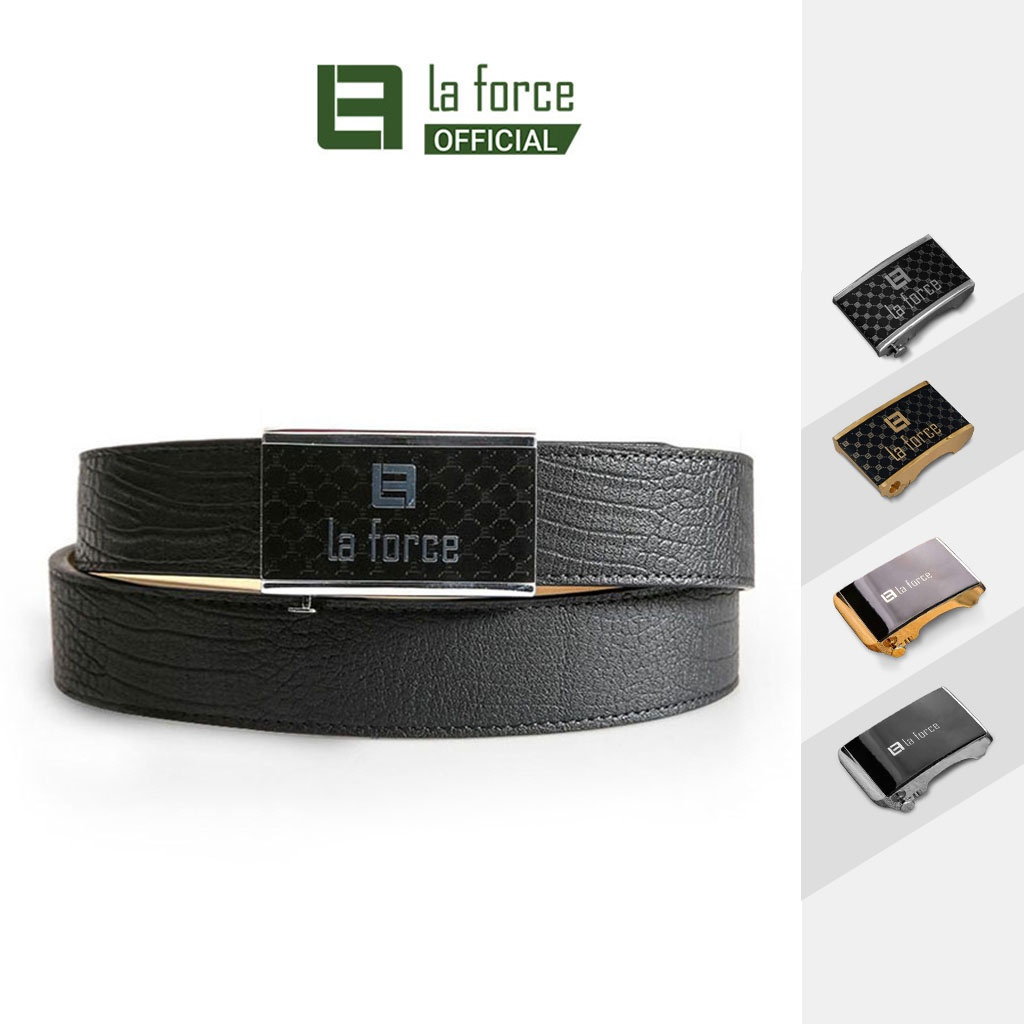 Dây lưng nam LAFORCE da bò cao cấp công sở D890