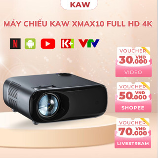  Máy Chiếu 4K Androi KAW XMAX10 Cao Cấp Chiếu Siêu Nét Xem Phim Giải Trí Dạy Học Văn Phòng Đa Năng 